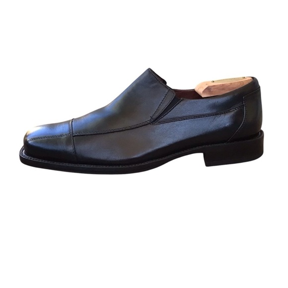 Johnston & Murphy Black Sheepskin Leather Loafers main image 7